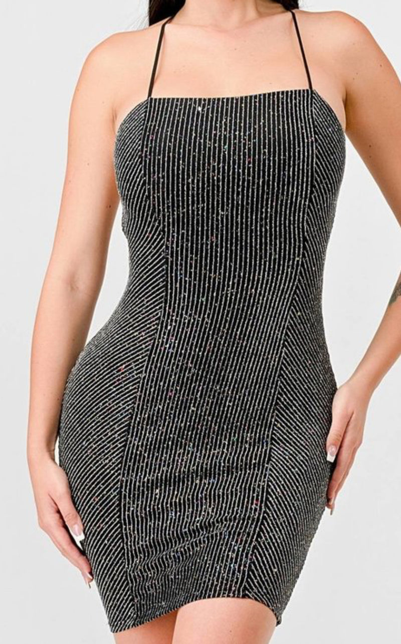 Sexy dress metallic P