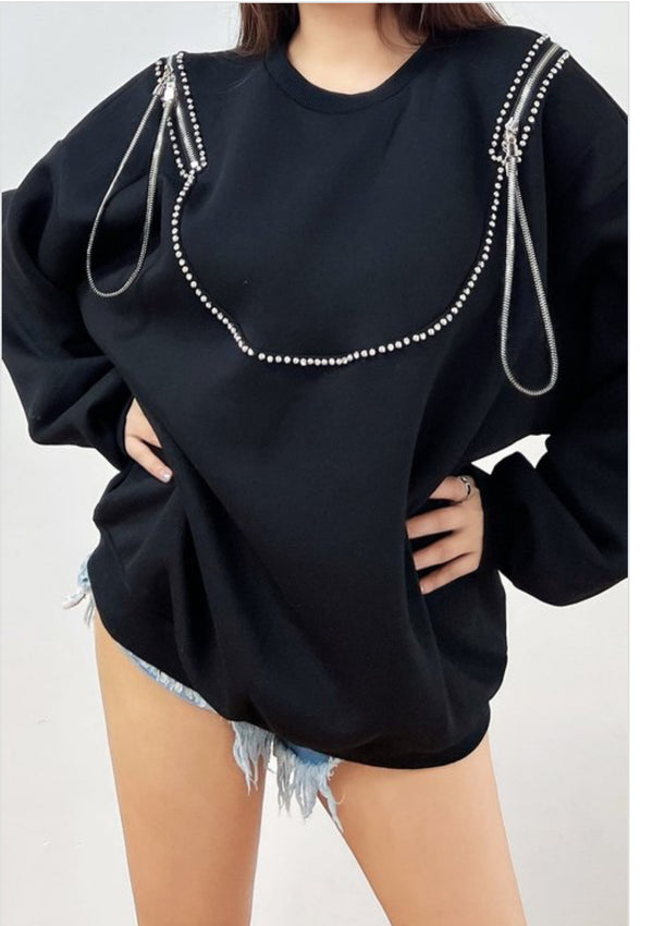 Long Sleeve Oversized Sweatshirt