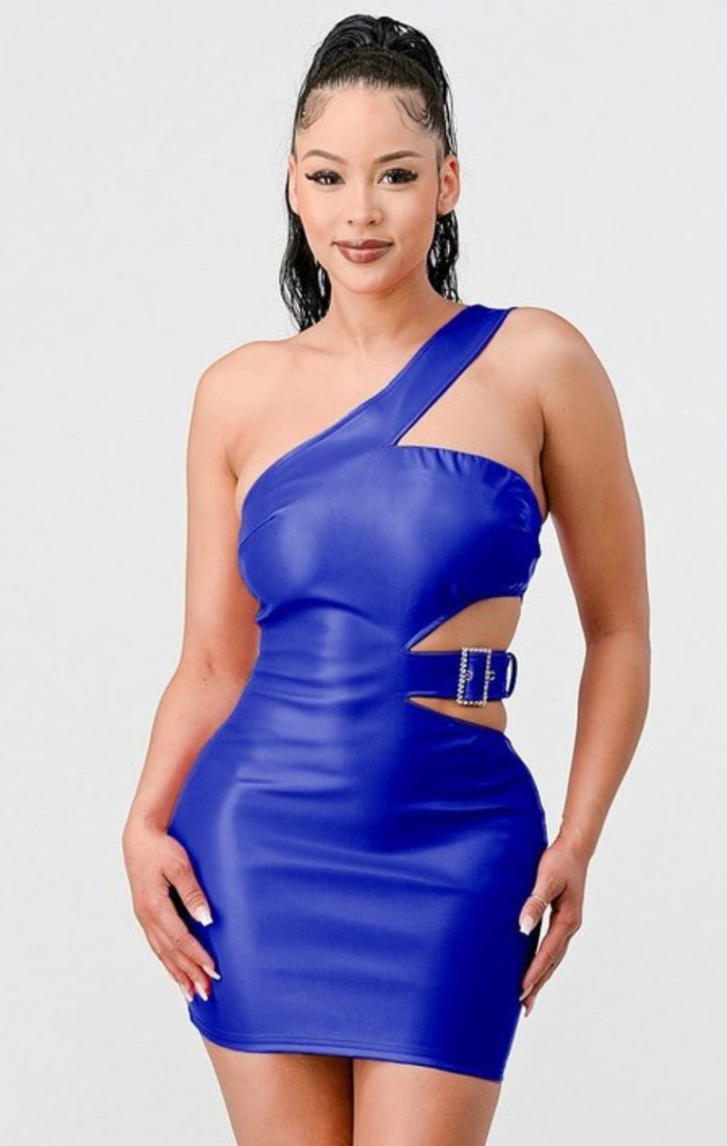 Sexy dress leather