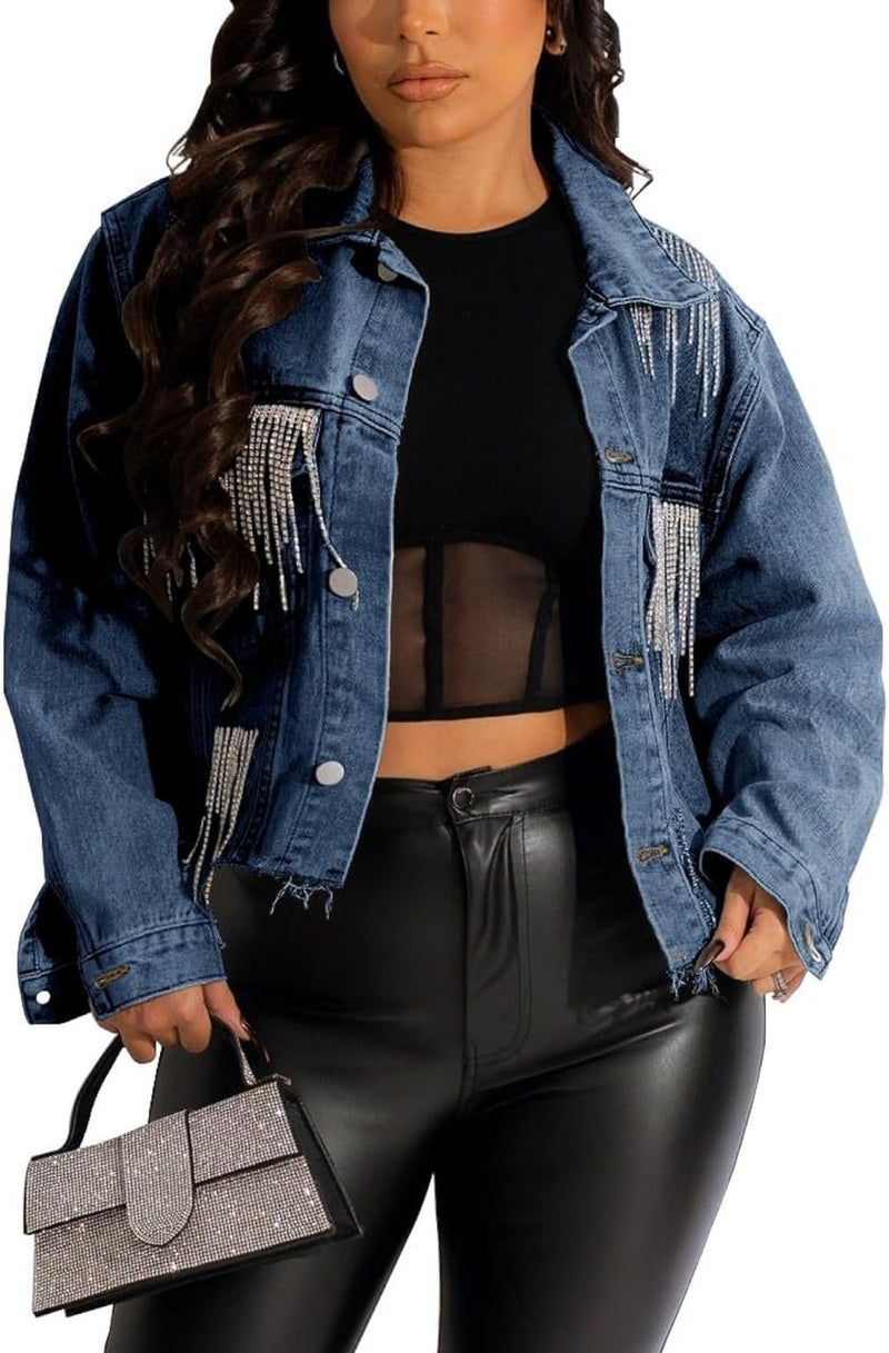 Premium Cotton Blend Women's Denim Jacket