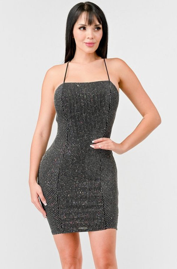 Sexy dress metallic P