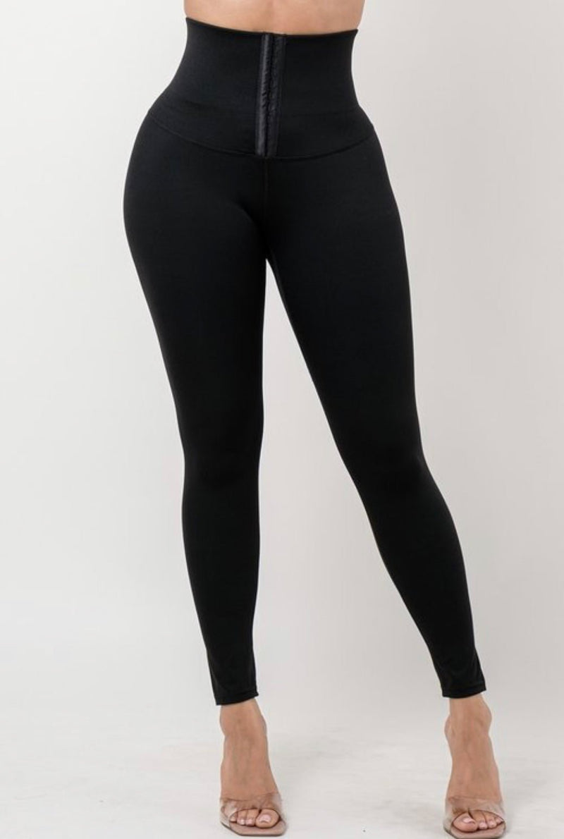 Comfortable Solid Leggings with Girdle - Stile boutique