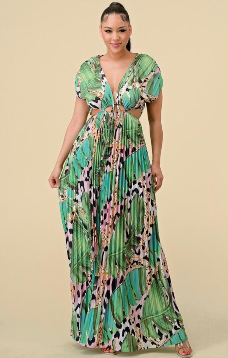 PRINT MAXI DRESS