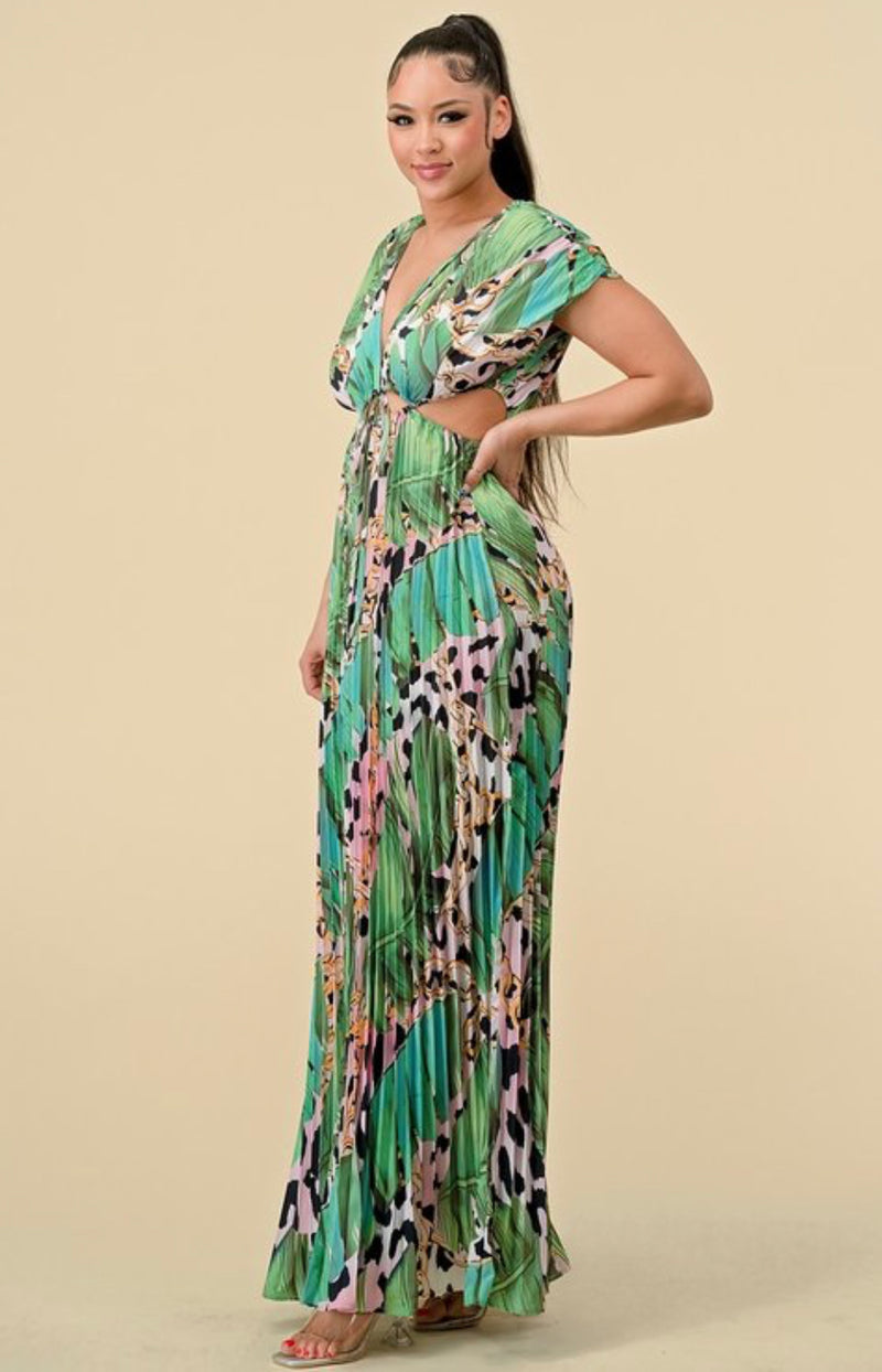 PRINT MAXI DRESS