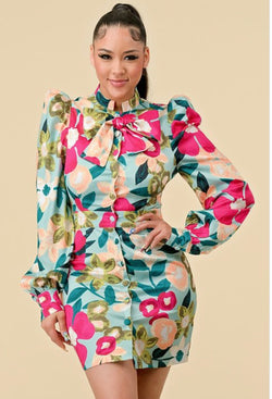 Floral Printed Cotton Dress - Stylish and Comfortable