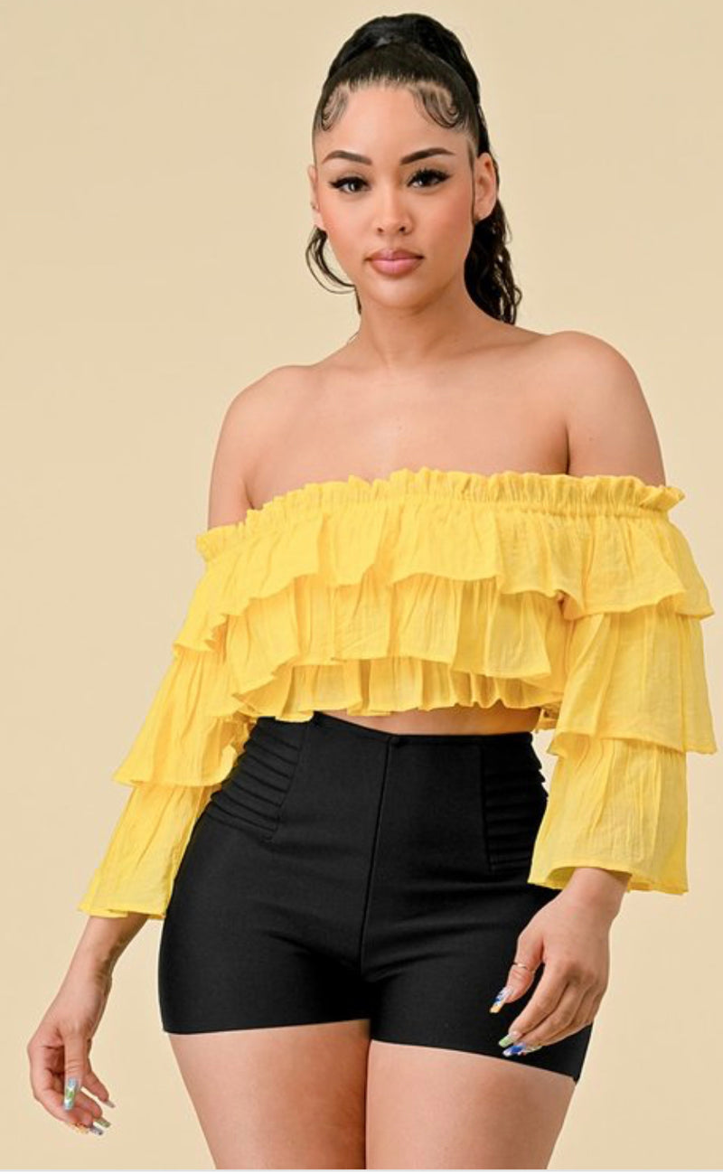 Ruffle Layered Top