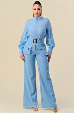 Versatile Blouse Pants Combo